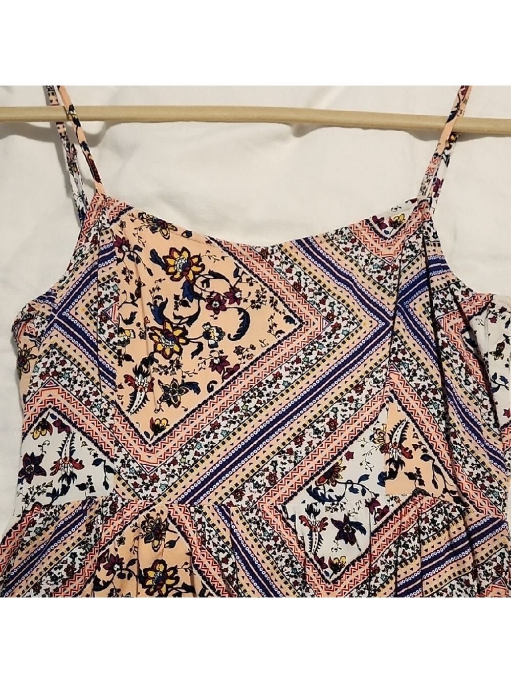H&M Peach Patterned Mini Dress - Picture 2 of 7